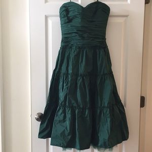 NWT BCBG strapless taffeta dress, size 6